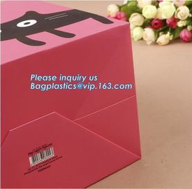 Luxury Paper Gift Carrier Shopping Bag Party Bag with Handles,printed paper carrier bag for apparel shopping bag, bageas supplier