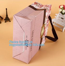 Manufacturer hot sale cheap custom paper bag luxury kraft paper bag,pure color special paper flower bag with ribbons han supplier