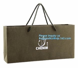 China Wholesale Custom Logo kraft paper bag, White Kraft Paper Shopping Bag, Luxury Printed Packaging Paper Gift Bag supplier