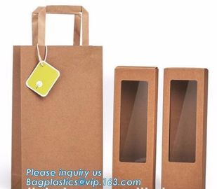 luxury wine carrier bag,paper bag for wine,paper wine bag,Free Design!! Free Sample!!! flower carrier bag cheap brown pa supplier