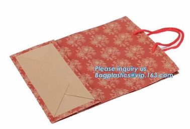 Cheap Luxury Shopping Carrier Thick Blue Kraft Paper Gift Bags With Rope Handles,carrier paper bags for perfume packing supplier