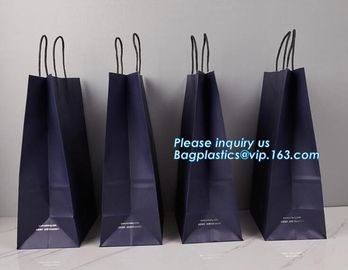 Custom coloured square bottom paper carrier bag with rope handle,China printing factory plastic shipping mailing bag pac supplier