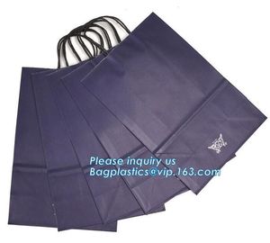 Custom coloured square bottom paper carrier bag with rope handle,China printing factory plastic shipping mailing bag pac supplier