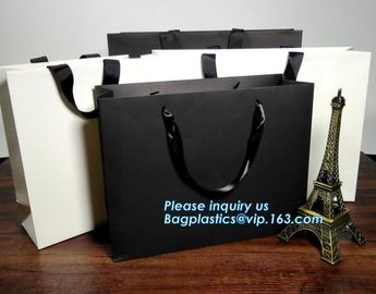 Custom coloured square bottom paper carrier bag with rope handle,China printing factory plastic shipping mailing bag pac supplier