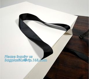 Custom coloured square bottom paper carrier bag with rope handle,China printing factory plastic shipping mailing bag pac supplier