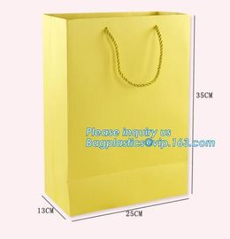 Luxury Metal Button Top Quality Gift Brown Paper Bags with Strong Handle,reusable ecofriendly customizable promotional l supplier