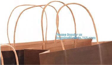 Full Black Matt Finish Paper Shopping Carrier Bag with Dite Cut Handle,Luxurious design brown foldable flat handle kraft supplier