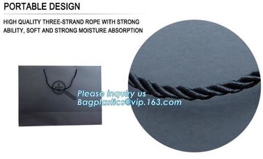 Grey Luxury ribbon satin finish ribbon paper carrier bags with rope handles and ribbon bow fastener, bagplastics, bageas supplier