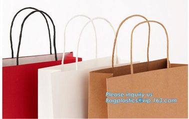 Wholesale custom logo luxury white gold printing coated paper shopping bag for gift,Gloss laminated portrait-shape stron supplier