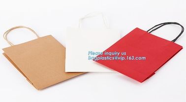 Wholesale custom logo luxury white gold printing coated paper shopping bag for gift,Gloss laminated portrait-shape stron supplier