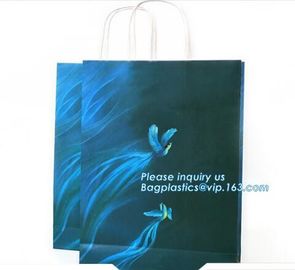 Gloss laminated portrait-shape strongly made reinforced top gloss white carrier bags in luxury finished, bagease package supplier