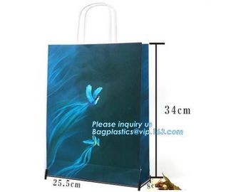 Gloss laminated portrait-shape strongly made reinforced top gloss white carrier bags in luxury finished, bagease package supplier