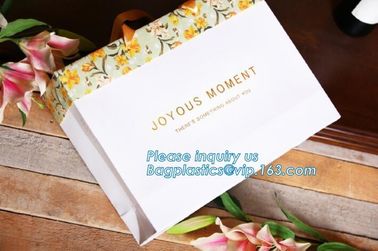 Eco Friendly Luxury Custom White Boutique Rope Handle Shopping Carrier Packaging Paperbag With Logo Print bagease packag supplier