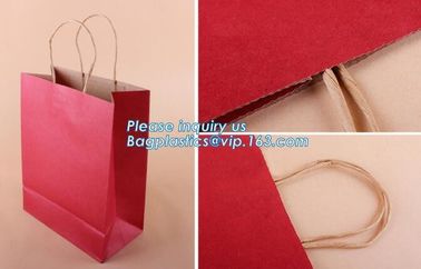Recycled Wholesale Die Cut Handle Paper Bag Luxury Packaging Paper Bag,everyday kraft shopping bags with twisted handle supplier