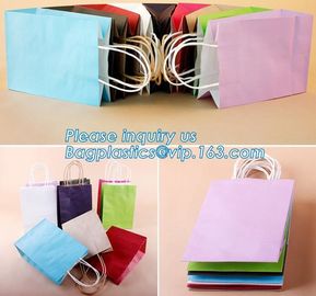 Recycled Wholesale Die Cut Handle Paper Bag Luxury Packaging Paper Bag,everyday kraft shopping bags with twisted handle supplier