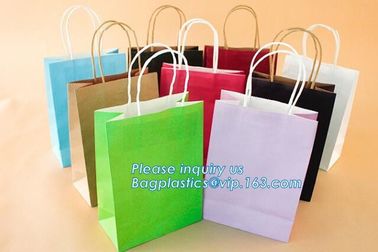 Recycled Wholesale Die Cut Handle Paper Bag Luxury Packaging Paper Bag,everyday kraft shopping bags with twisted handle supplier