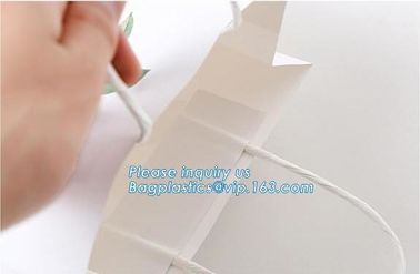 Wholesale Cheap Custom High Quality Fashion Luxury Eco-friendly Rope Handles Wedding Candle Packaging Paper Bags With Lo supplier