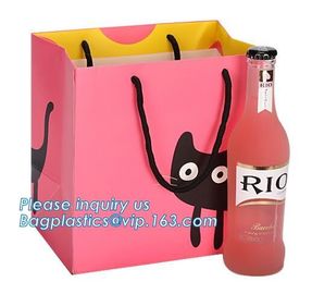 Factory hotsell luxury gift paper bag/custom printed shopping paper bag with ribbon,handmade paper packaging bags with l supplier