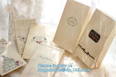 Customized Browd Kraft Paper Shopping Bag with Handles for Clothing,OEM Custom Printing Small Luxury Gift Christmas Whit supplier