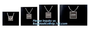 elegant appearance christmas printed paper packaging bag with logo,craft candle luxury jewellery shopping white jewelry supplier