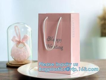 Fashion Luxury Custom Logo Printed handmade paper bags with PP rope,New Design White Handmade Paper Bag bagease, package supplier