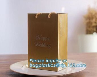 Fashion Luxury Custom Logo Printed handmade paper bags with PP rope,New Design White Handmade Paper Bag bagease, package supplier