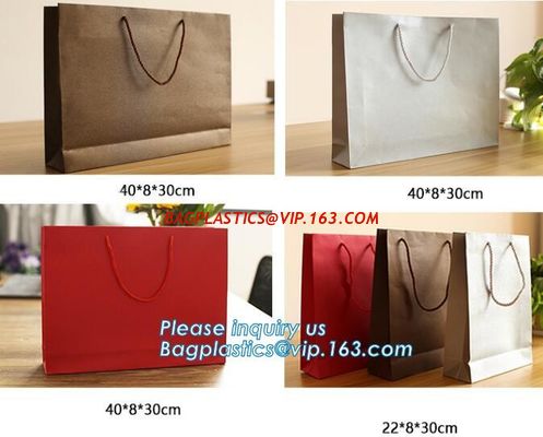 Luxury Recycled Printing Logo Shopping Pack Custom Paper Bag Shopping Bag With Logo,Carrier Ribbon Tie Gift Shopping Pap supplier