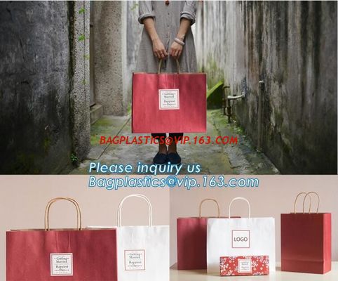 Luxury Recycled Printing Logo Shopping Pack Custom Paper Bag Shopping Bag With Logo,Carrier Ribbon Tie Gift Shopping Pap supplier