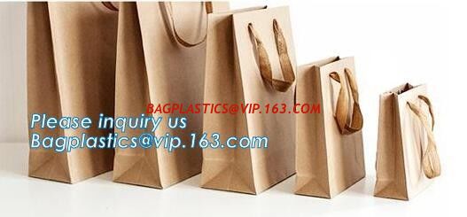 Custom printed white kraft paper shopping gift bag with handle paper carrier bag,jewelry paper bag/fashion luxury gift p supplier