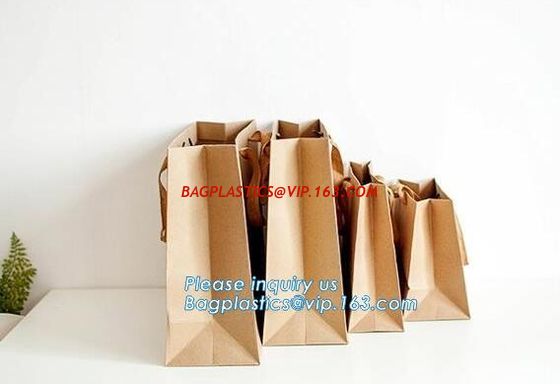 Custom printed white kraft paper shopping gift bag with handle paper carrier bag,jewelry paper bag/fashion luxury gift p supplier