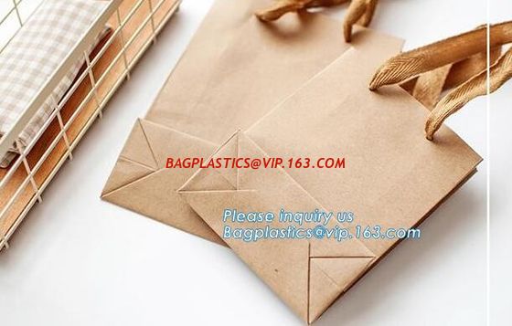 Custom printed white kraft paper shopping gift bag with handle paper carrier bag,jewelry paper bag/fashion luxury gift p supplier