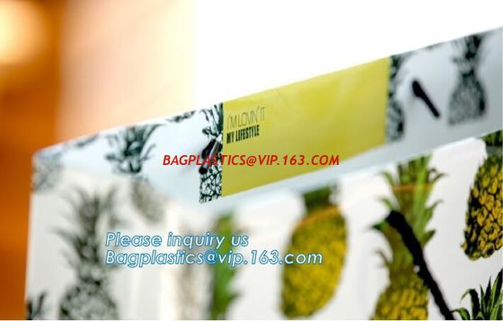 luxury elegent chocolate paper packaging bags,handle white color printed paper packaging bag with logo bagease package supplier