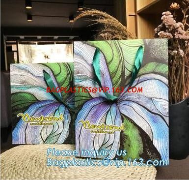 carrier bag packaging custom logo printed brand retail paper bag,Waterproof Kraft Paper Folding Basket Gift Box Plantpot supplier