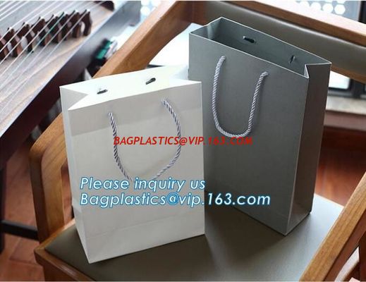 carrier bag packaging custom logo printed brand retail paper bag,Waterproof Kraft Paper Folding Basket Gift Box Plantpot supplier