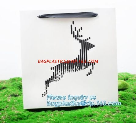 Wholesale Black Color Custom Your Own Logo Printed Recycled Wine Paper Bags,Paper Bag Shopping Wine Garment Cookie Packa supplier