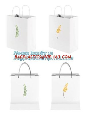 OEM logo printed paper good quality flower carrier bag,Custom logo printed paper carrier flower packaging bag bagease pa supplier