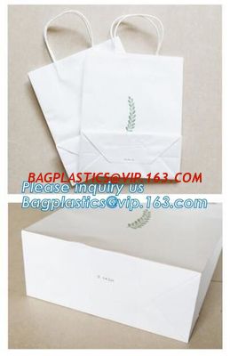 OEM logo printed paper good quality flower carrier bag,Custom logo printed paper carrier flower packaging bag bagease pa supplier