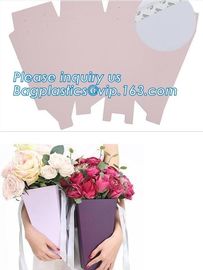 Free Design!! Free Sample!!! flower carrier bag cheap brown paper flower bag handle bag,paper carrier flower packaging b supplier