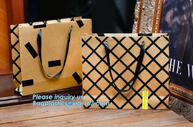 Washable kraft paper bags for flower biodegradable reusable food bag,Recyclable Flower paper carrier bag bagease pack supplier