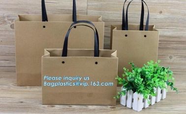 Matt Laminated Customized Luxury Retail Shopping Packaging hotstamping Logo Gold foil Paper Bags with Ribbon Bow bagease supplier