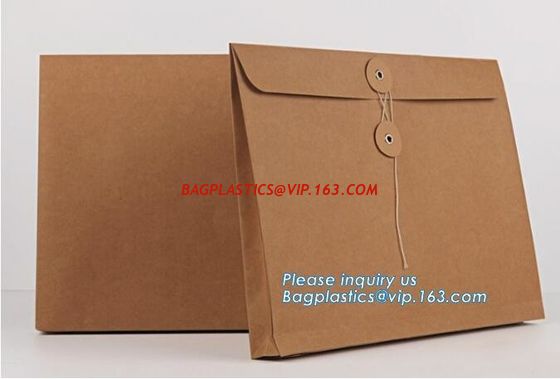 custom made any size kraft paper shipping envelope manufacturer,Classic style a3 a4 a7 gold brown shipping kraft paper e supplier