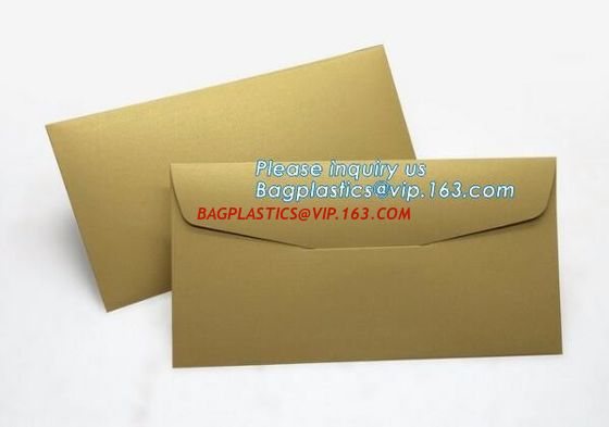 MAKE western style high quality gold foil gift envelope Matt black card paper envelope in A4 A5 B5 C5 C6 A3 size with cu supplier