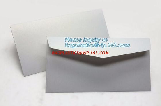 Matt colorful card paper envelope A4 A5 B5 C5 C6 A3 size with custom logo printing color foil rose gold stamping silver supplier