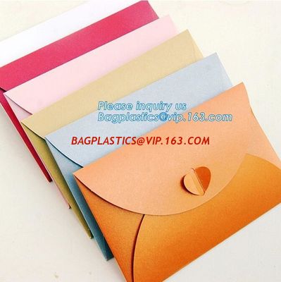 Matt colorful card paper envelope A4 A5 B5 C5 C6 A3 size with custom logo printing color foil rose gold stamping silver supplier