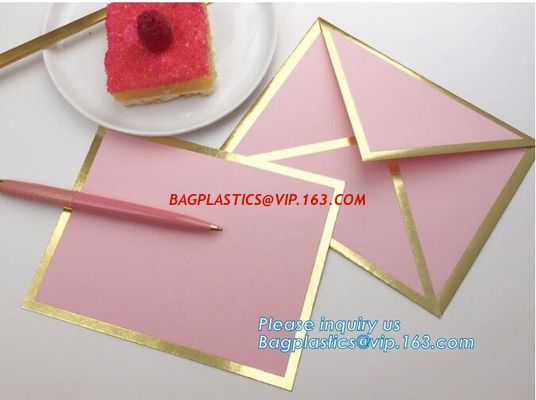 Wholesale custom Classic style a3 a4 a7 gold brown shipping kraft paper envelope, custom logo fancy paper envelope for i supplier