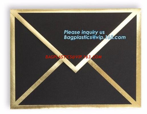 Wholesale custom Classic style a3 a4 a7 gold brown shipping kraft paper envelope, custom logo fancy paper envelope for i supplier