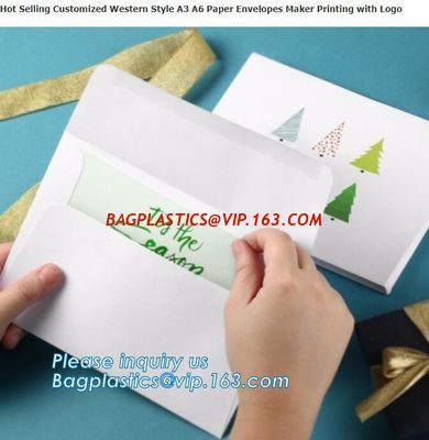 Custom design A4 A5 A6 paper kraft gift brown envelope with string,wedding invitation fancy kraft paper foil envelopes supplier