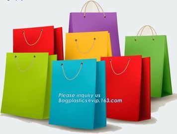 Fancy Shopping Paper Gift Bag packaging paper bag With Handles of packaging,Luxury Clothes paper carrier bag for packing supplier