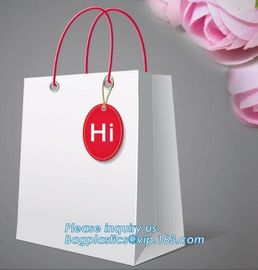 Fancy Shopping Paper Gift Bag packaging paper bag With Handles of packaging,Luxury Clothes paper carrier bag for packing supplier