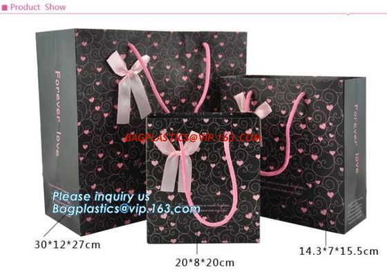 Customized made cheap paper twisted handles white kraft paper bags,wine paper bag with handle wholesale bagplastics pack supplier